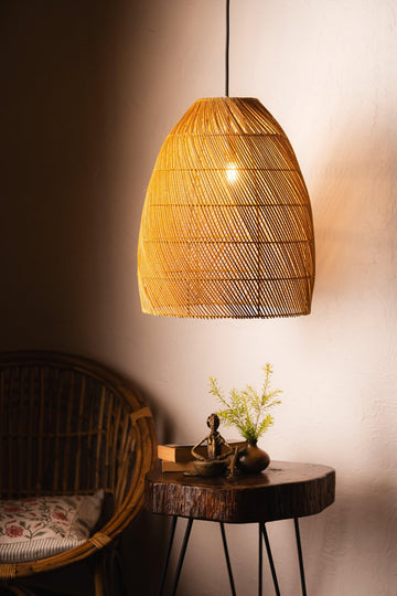 Rattan Pendant Drop Shaped Lampshade - TesuLampshade