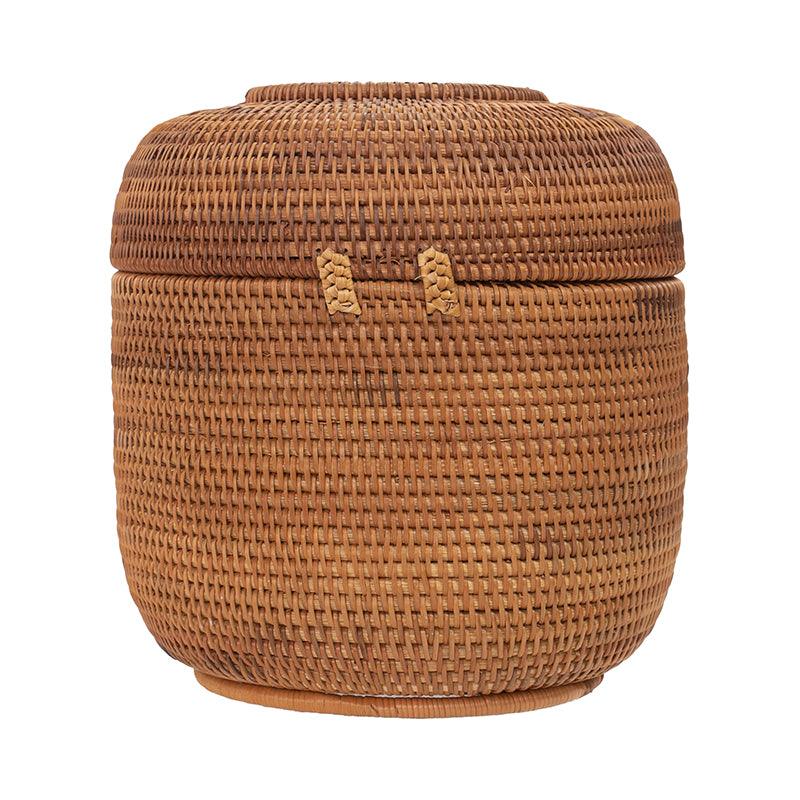 Rattan Storage Box With Lid - TesuBaskets