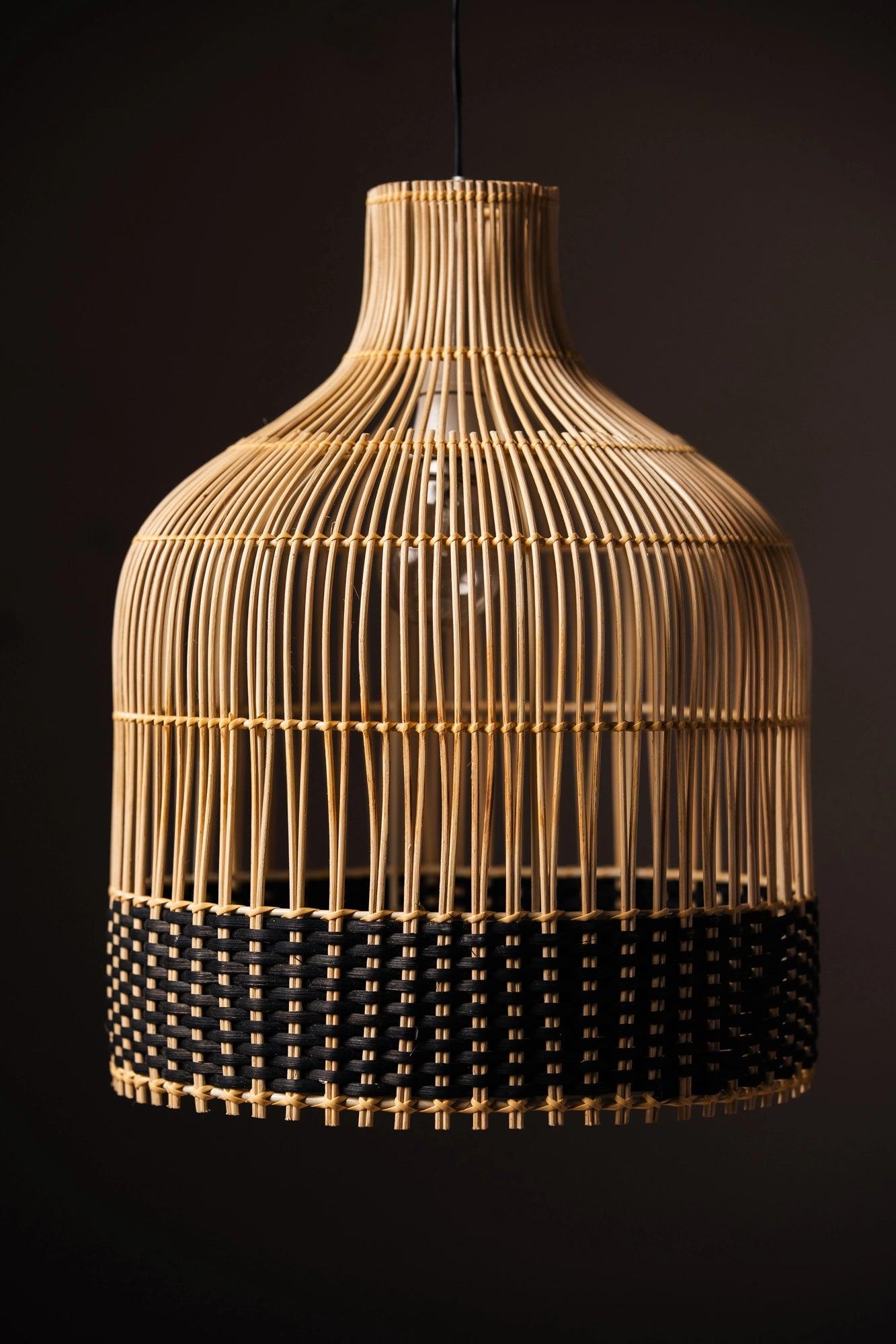 Rattan Umbrella Shaped Lampshade - TesuLampshade