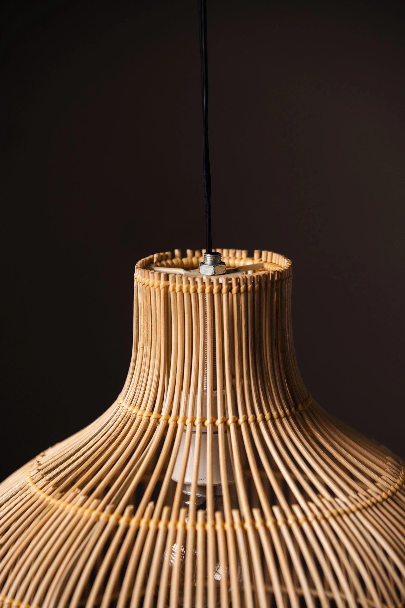 Rattan Umbrella Shaped Lampshade - TesuLampshade