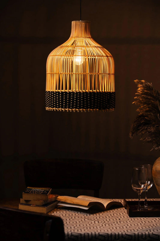 Rattan Umbrella Shaped Lampshade - TesuLampshade