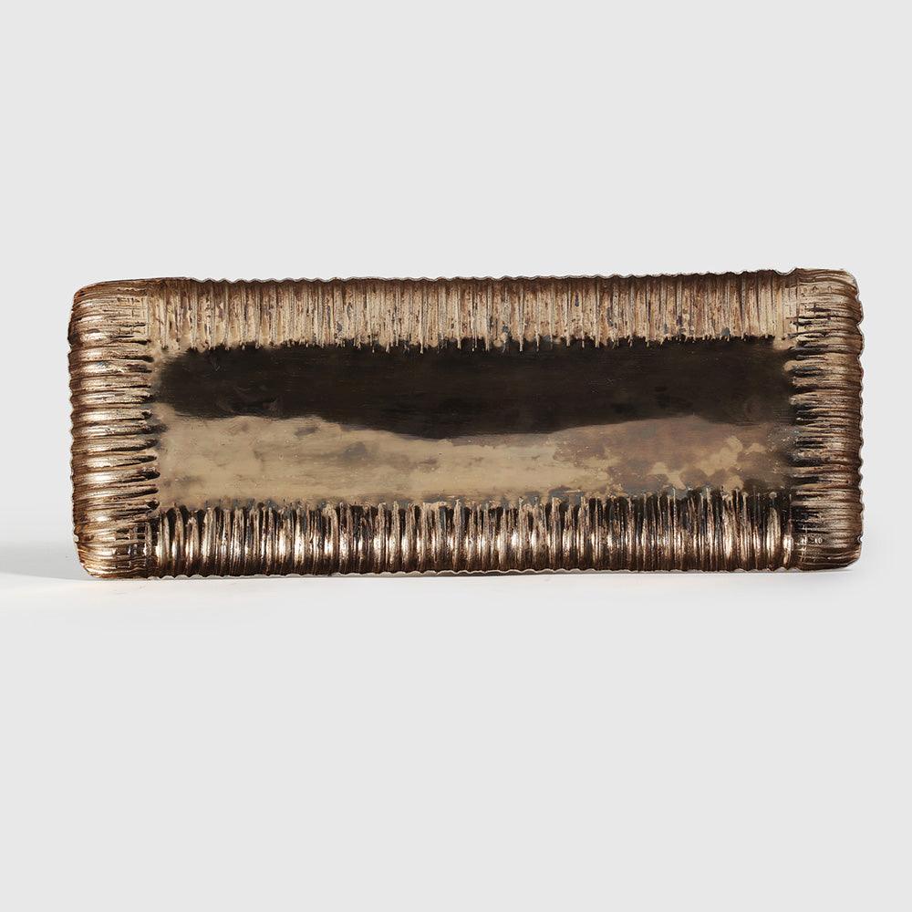 Ravya Hammered Tray Set - TesuServing Tray