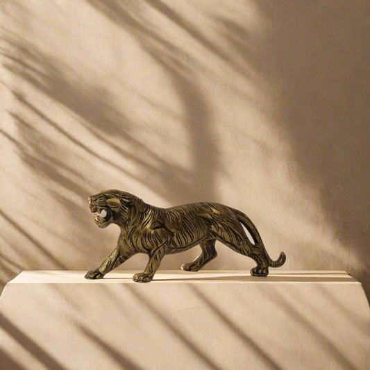 Regal Brass Tiger - TesuBrass Sculptures