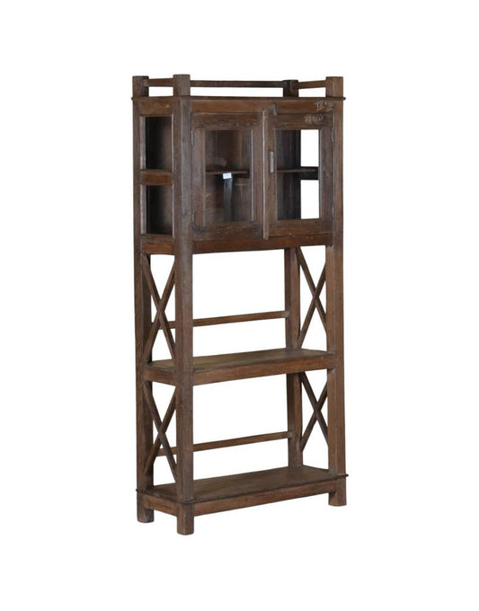 Rustic Glass Storage Rack - TesuWooden Rack