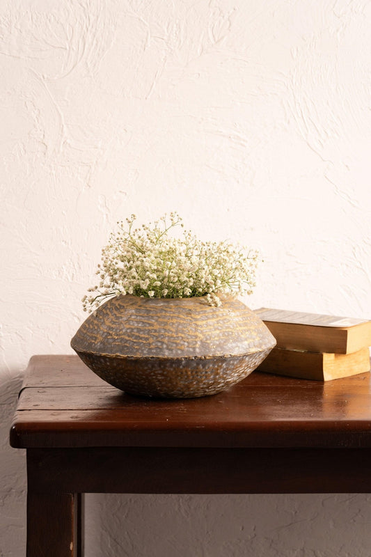 Rustic Hammered Planter - TesuPlanter