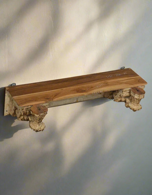 Rustic Haven Wooden Wall Shelf - TesuWall Decor