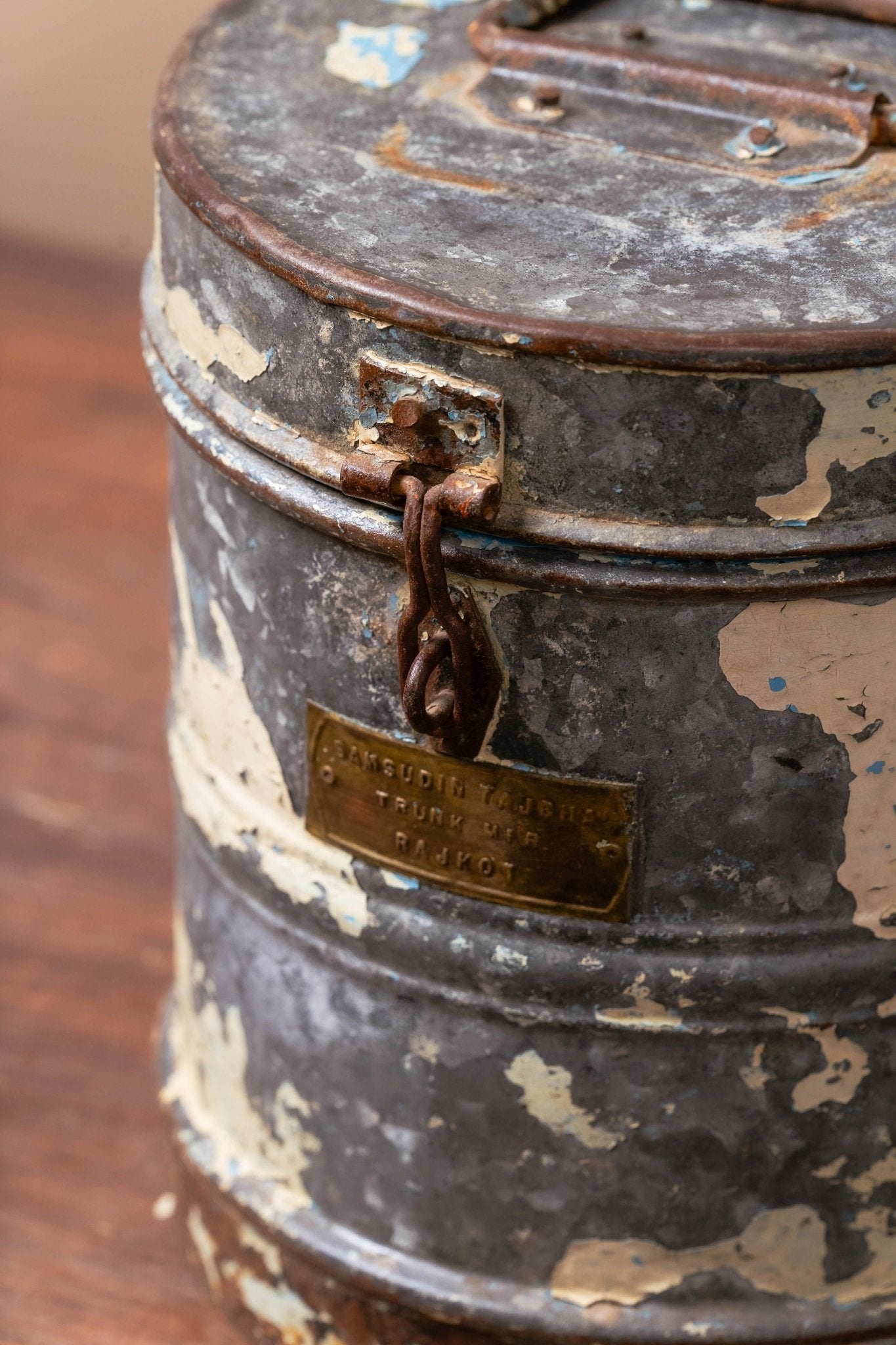 Rustic Metal Storage Canister - TesuCabinets & Storage