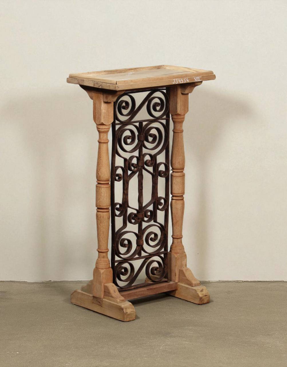 Rustika Pedestal Table - TesuWooden Side Table