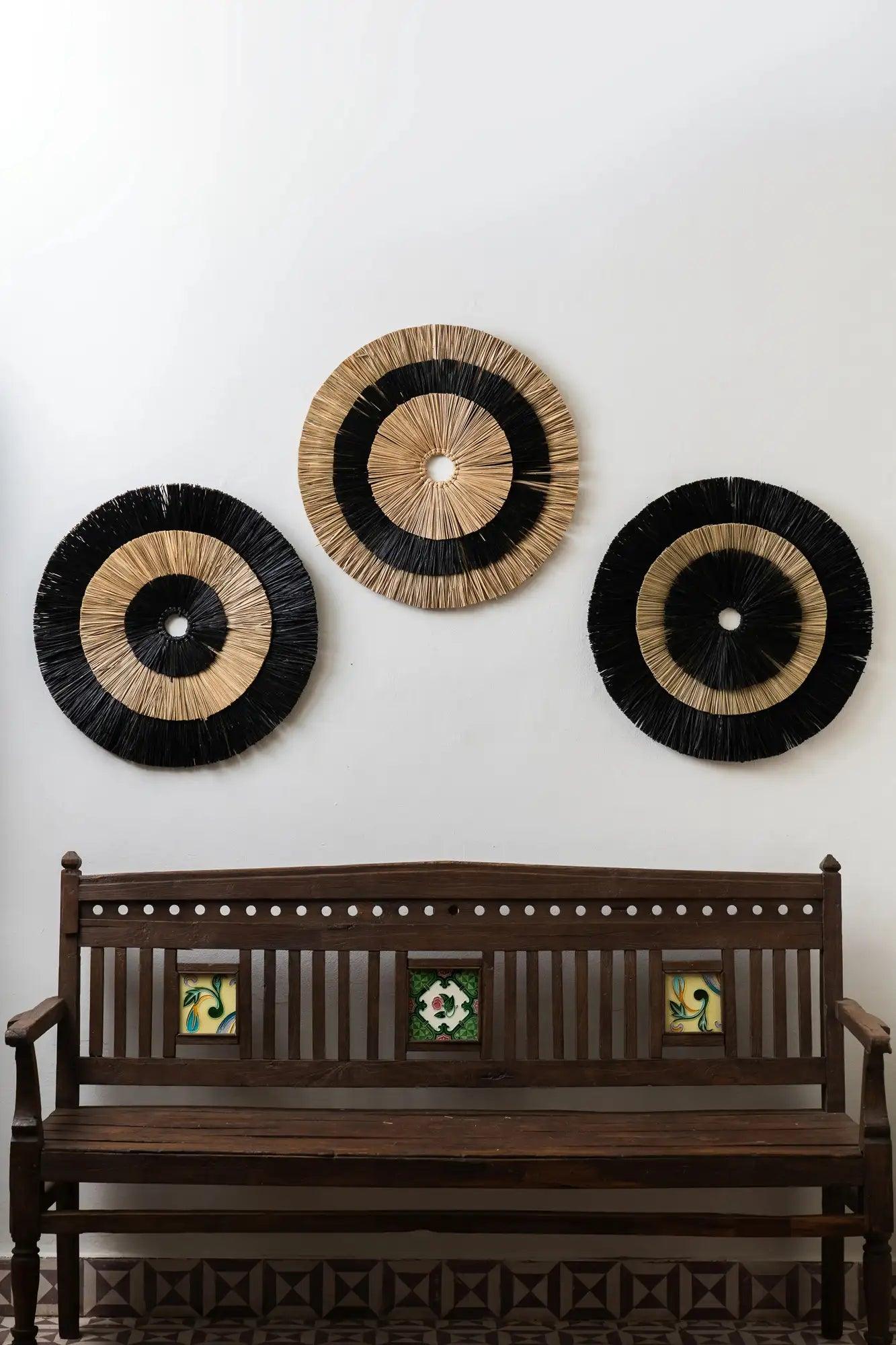 Seagrass Wall Decor Round 3 in Set - TesuWall Decor