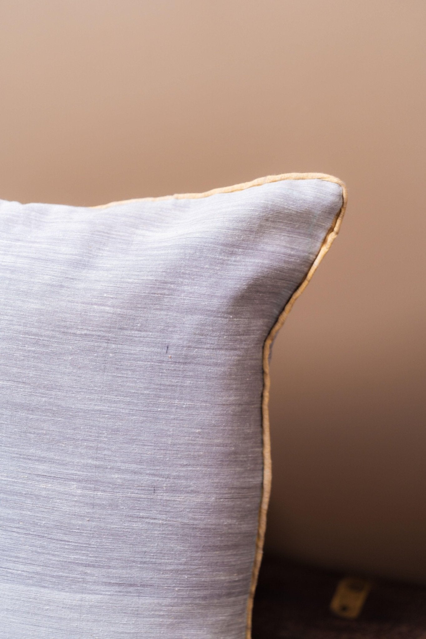 Slate and Gold Luxe Maheshwari Silk Cushion Covers - TesuCushion Covers