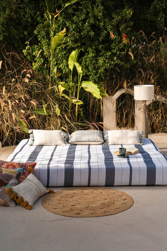 Slate Shore Cotton Bedspread With Pillow Covers - TesuBedspread