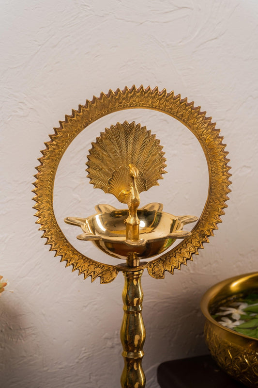 Swarna Brass Mayura Samai - TesuBrass Diya