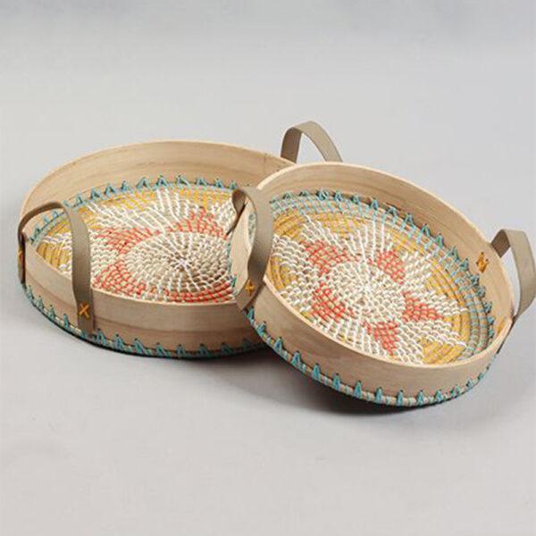 Seagrass with Spun Bamboo Tray - TESU