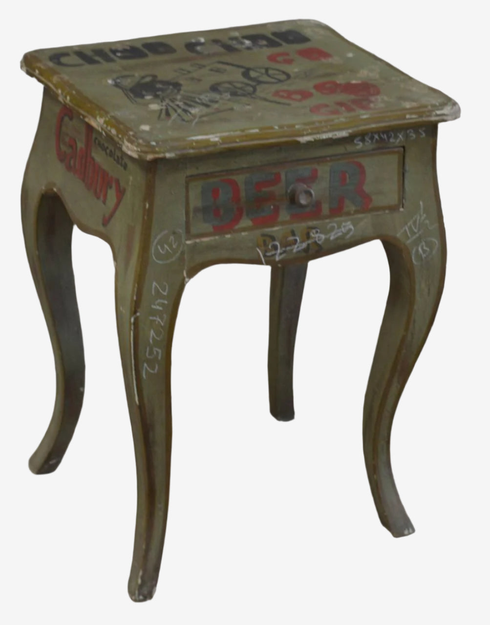 Vintage Typography Wooden Table - TESU