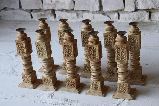 The Carved Candle Stand - TesuCandles & Candle Holders