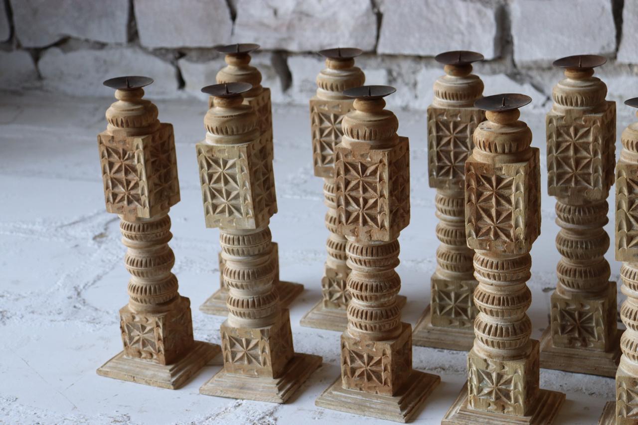 The Carved Candle Stand - TesuCandles & Candle Holders