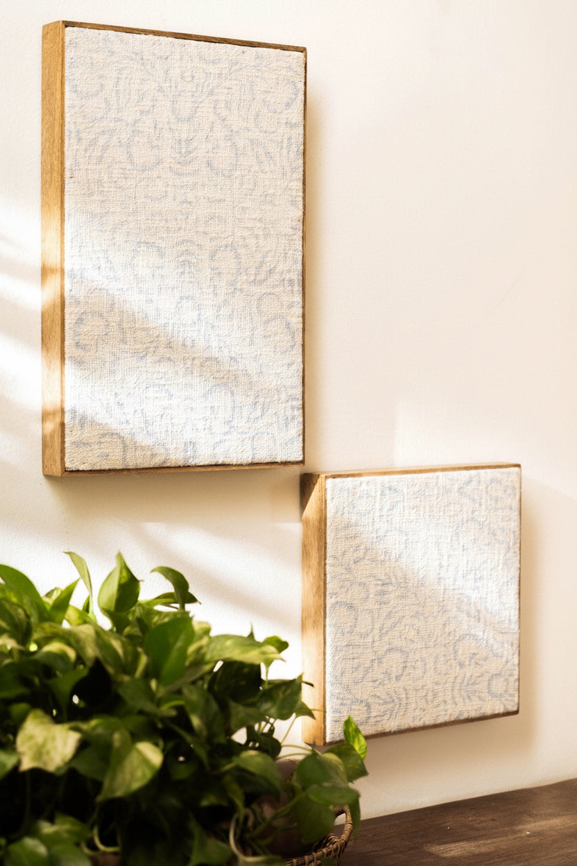 Threaded Treasures Wood and Fabric Wall Decor - TesuWall Decor