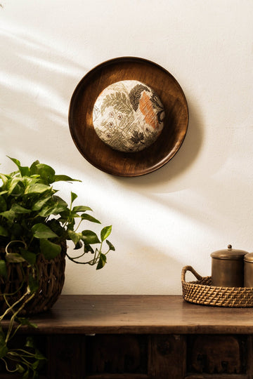 Threaded Treasures Wood and Fabric Wall Decor - TesuWall Decor