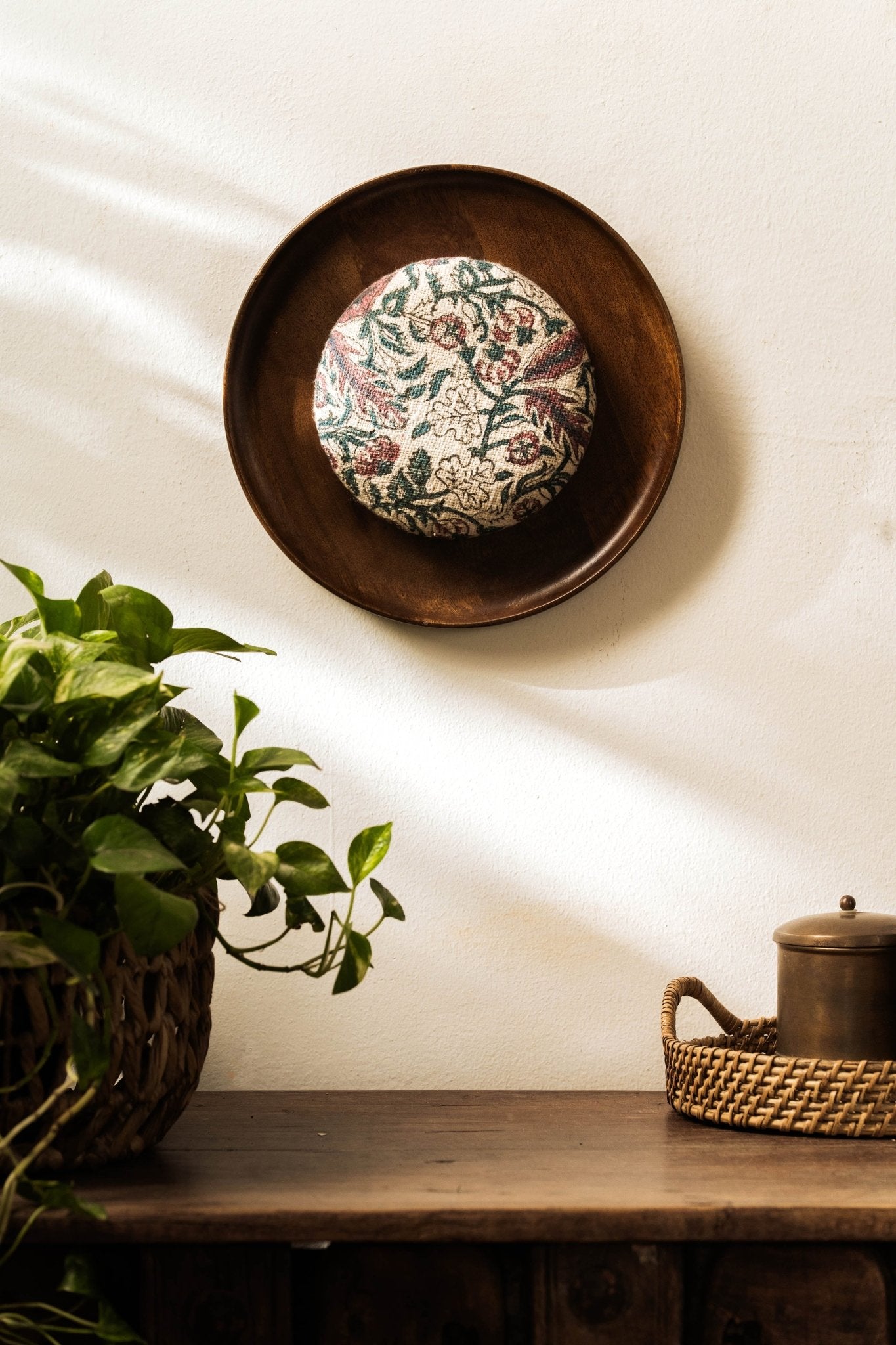 Threaded Treasures Wood and Fabric Wall Decor - TesuWall Decor