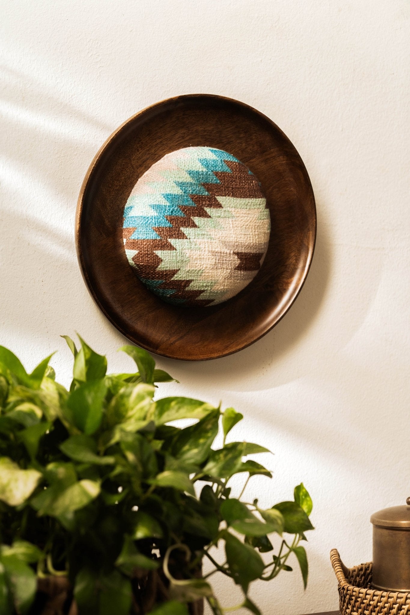 Threaded Treasures Wood and Fabric Wall Decor - TesuWall Decor