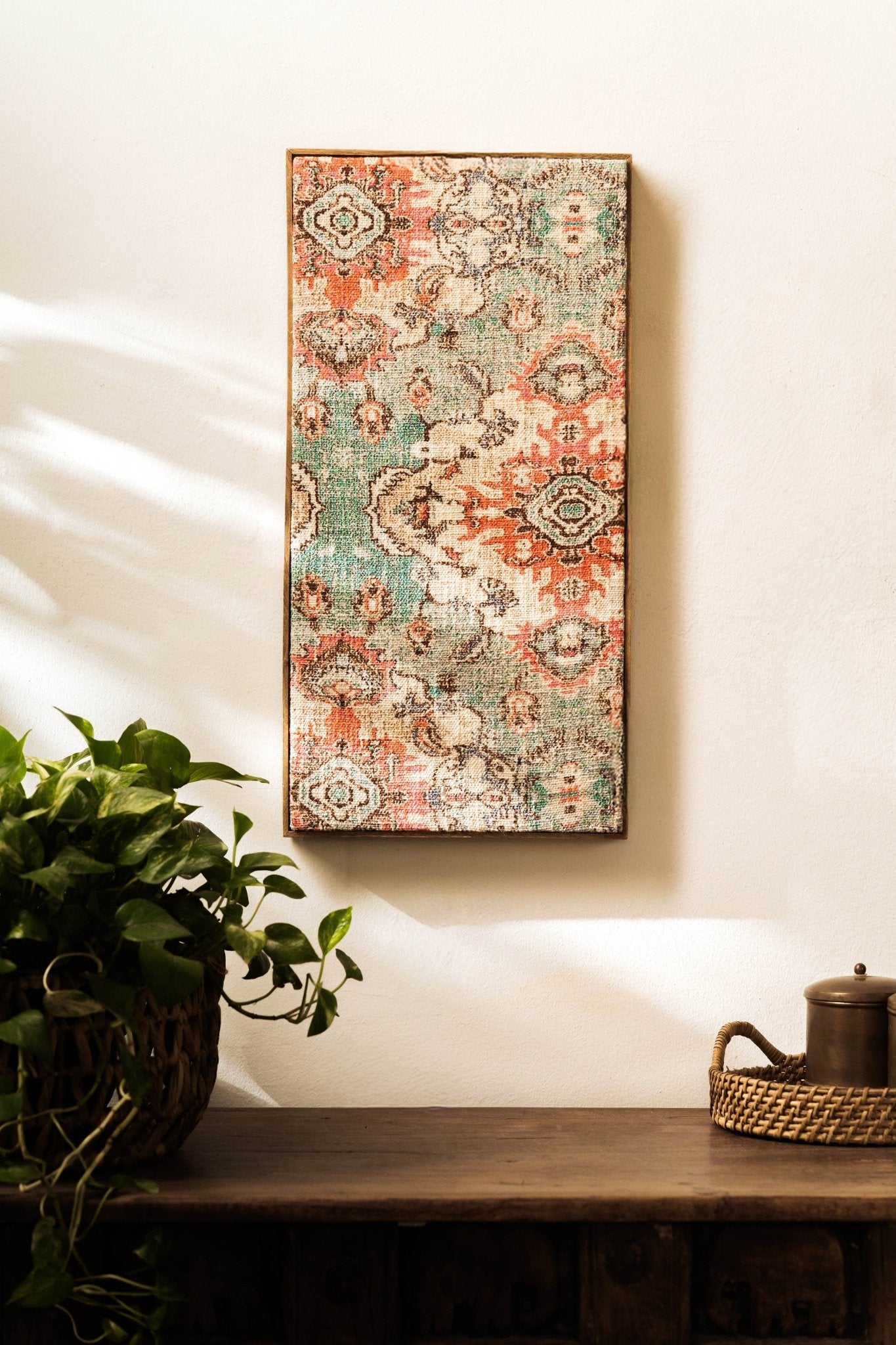 Threaded Treasures Wood and Fabric Wall Decor - Big - TesuWall Decor