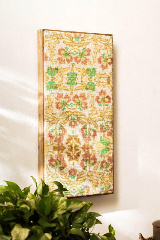 Threaded Treasures Wood and Fabric Wall Decor - Big - TesuWall Decor