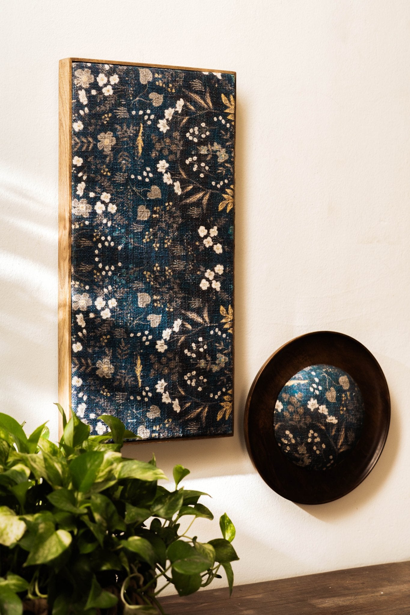 Threaded Treasures Wood and Fabric Wall Decor - Set of 2 - TesuWall Decor