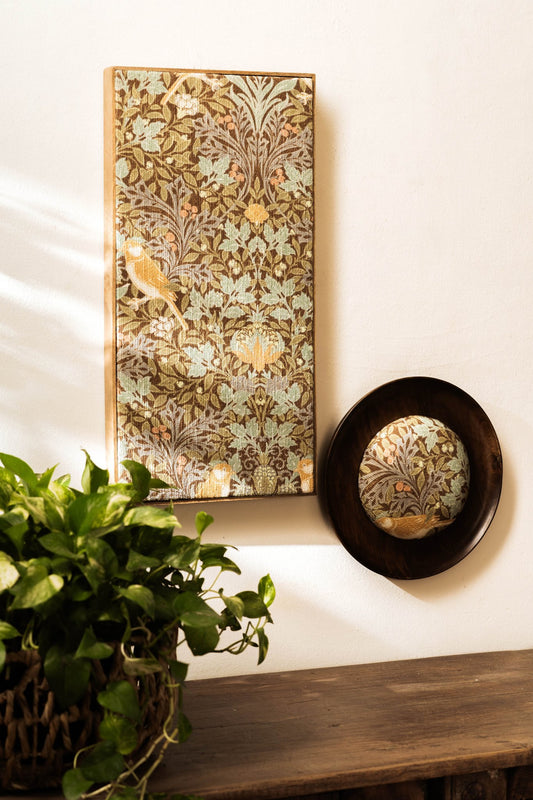 Threaded Treasures Wood and Fabric Wall Decor - Set of 2 - TesuWall Decor