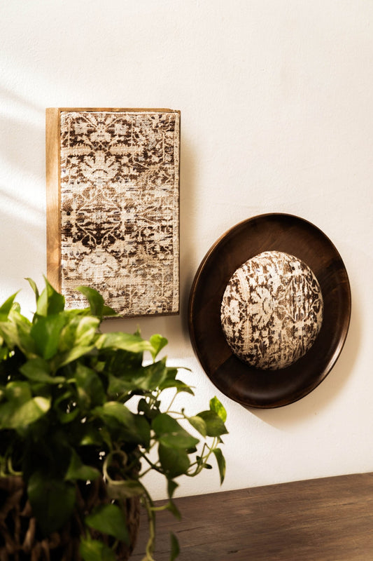 Threaded Treasures Wood and Fabric Wall Decor - Set of 2 - TesuWall Decor