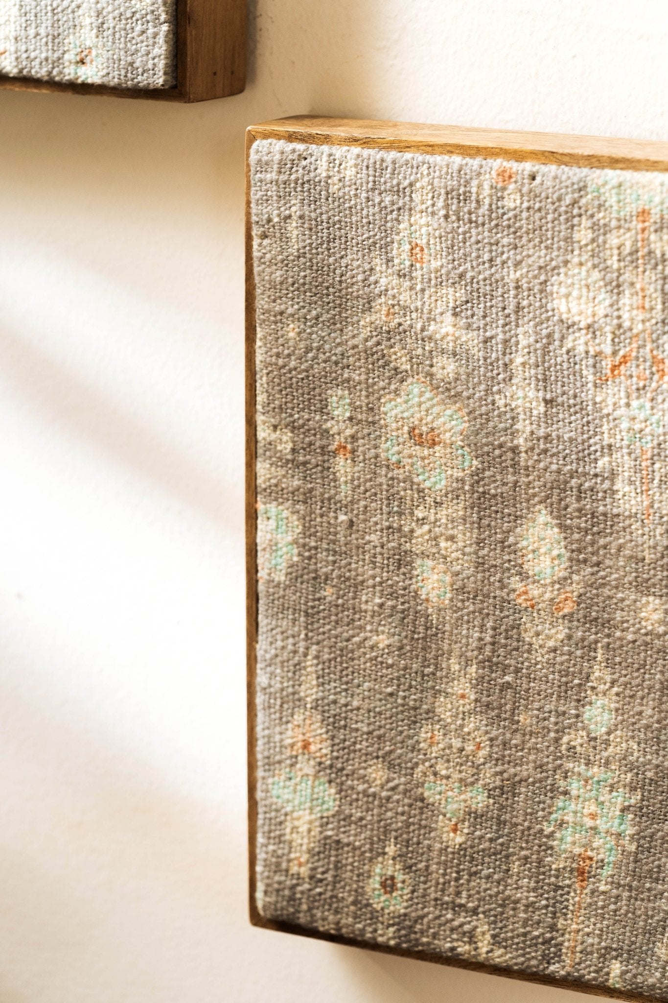 Threaded Treasures Wood and Fabric Wall Decor - Set of 2 - TesuWall Decor