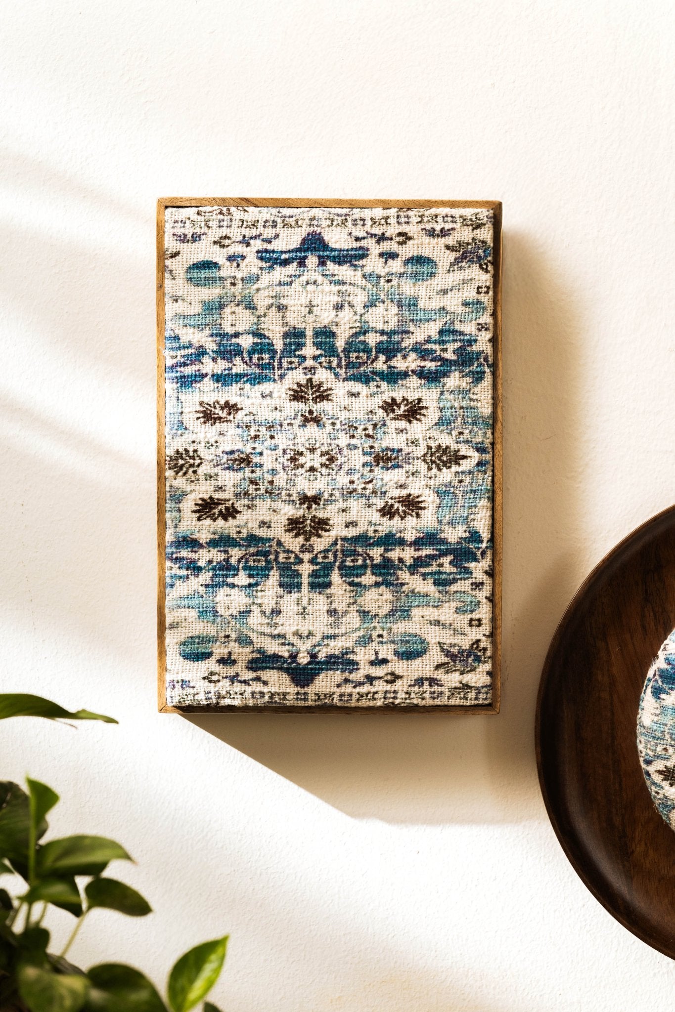 Threaded Treasures Wood and Fabric Wall Decor - Set of 2 - TesuWall Decor