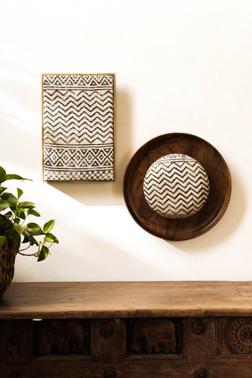 Threaded Treasures Wood and Fabric Wall Decor - Set of 2 - TesuWall Decor