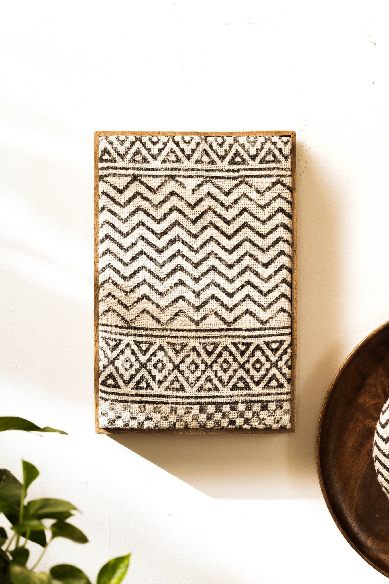 Threaded Treasures Wood and Fabric Wall Decor - Set of 2 - TesuWall Decor
