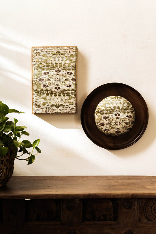 Threaded Treasures Wood and Fabric Wall Decor - Set of 2 - TesuWall Decor