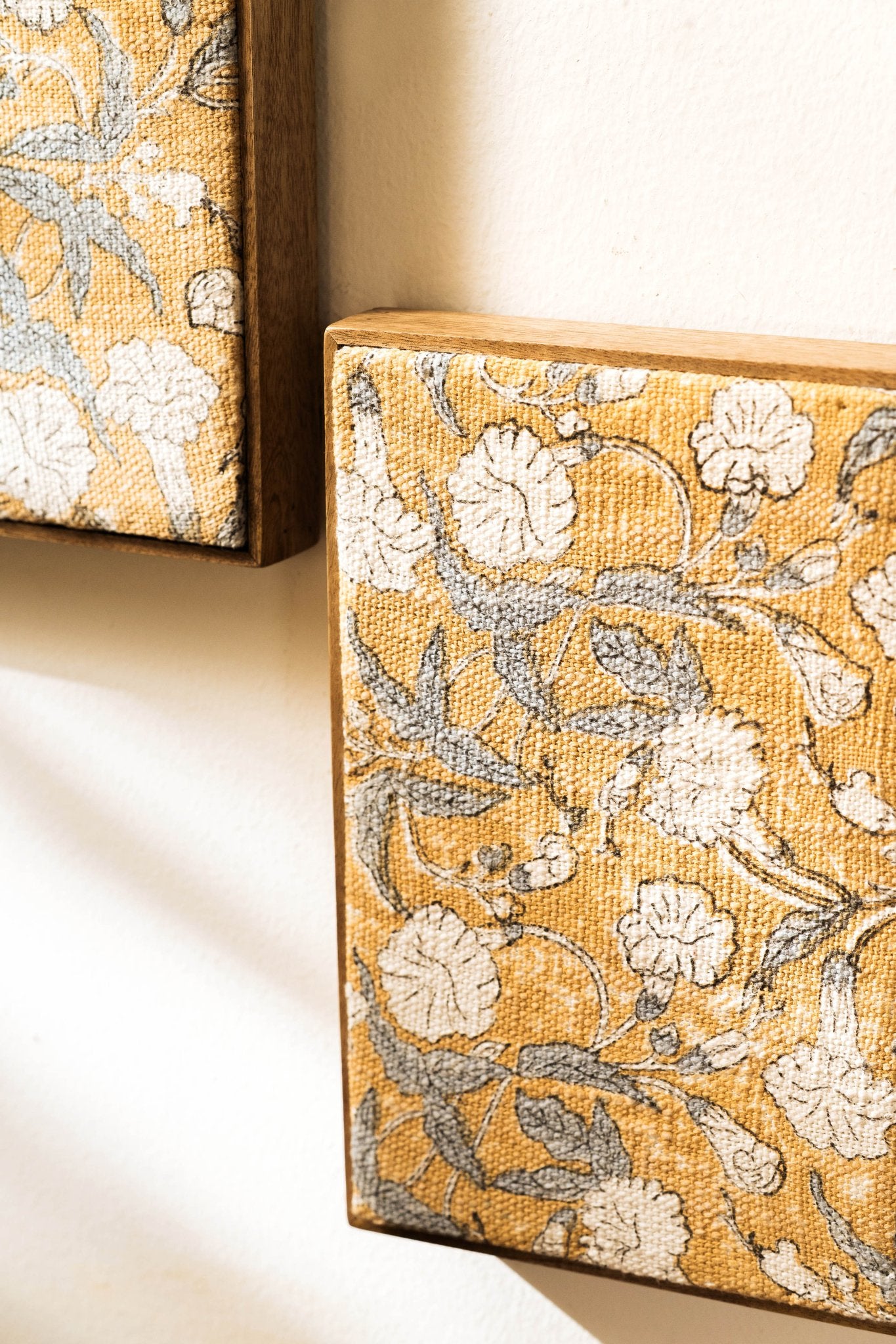 Threaded Treasures Wood and Fabric Wall Decor - Set of 2 - TesuWall Decor