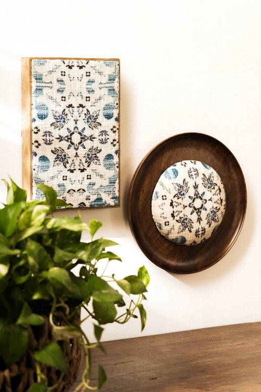 Threaded Treasures Wood and Fabric Wall Decor - Set of 2 - TesuWall Decor