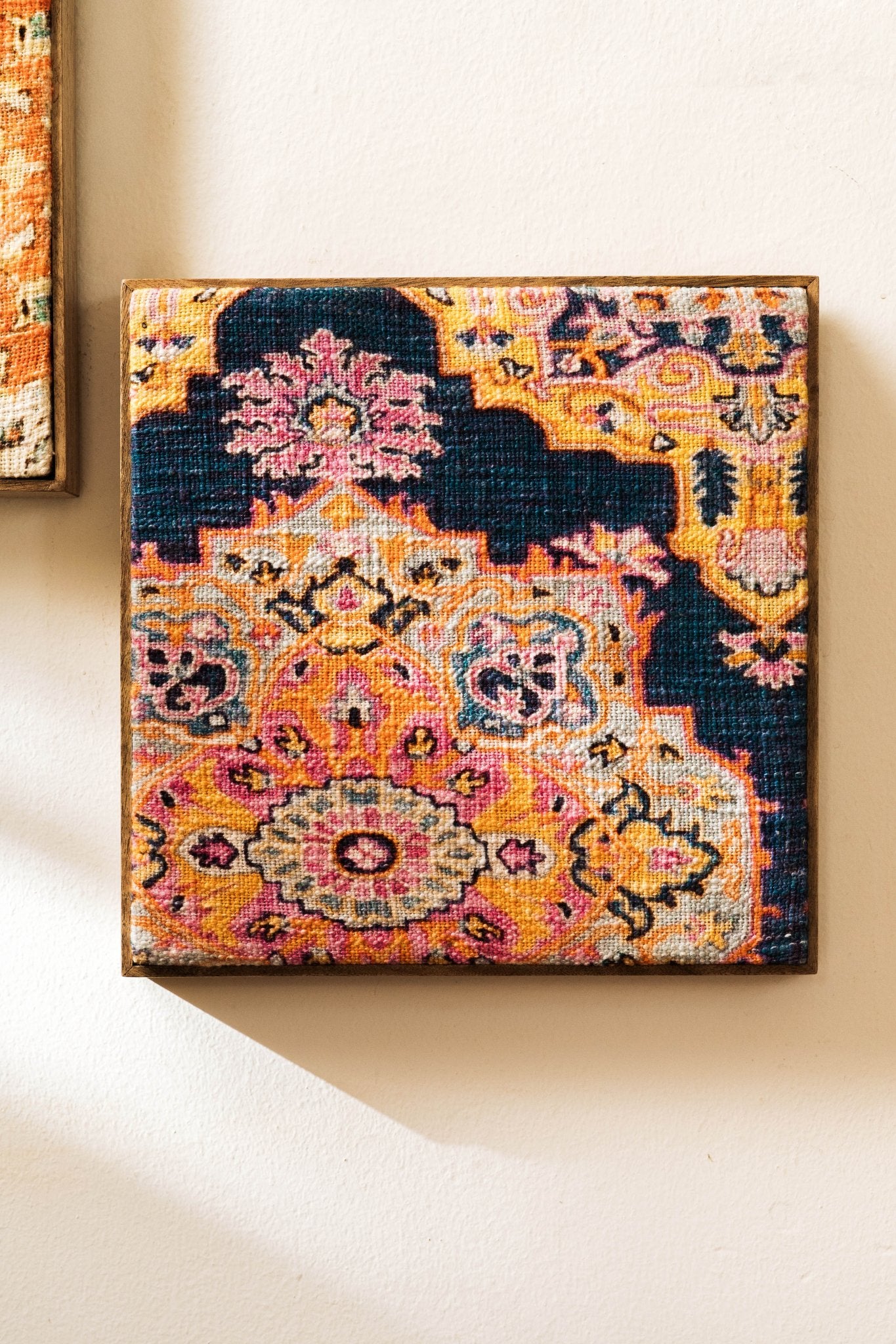 Threaded Treasures Wood and Fabric Wall Decor - Set of 2 - TesuWall Decor