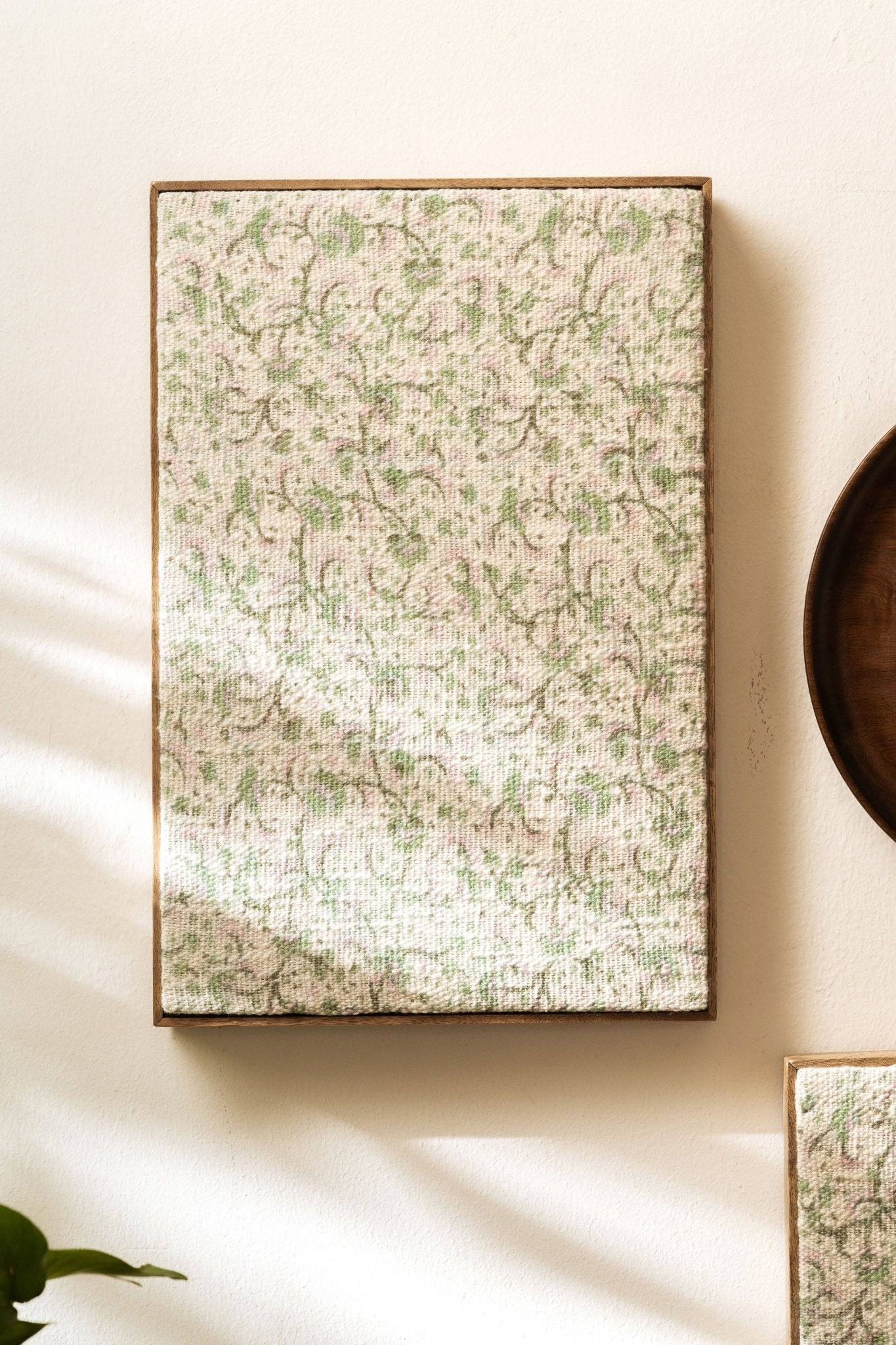 Threaded Treasures Wood and Fabric Wall Decor - Set of 3 - TesuWall Decor