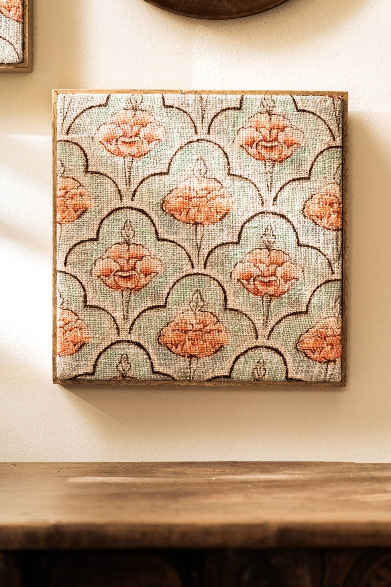 Threaded Treasures Wood and Fabric Wall Decor - Set of 3 - TesuWall Decor