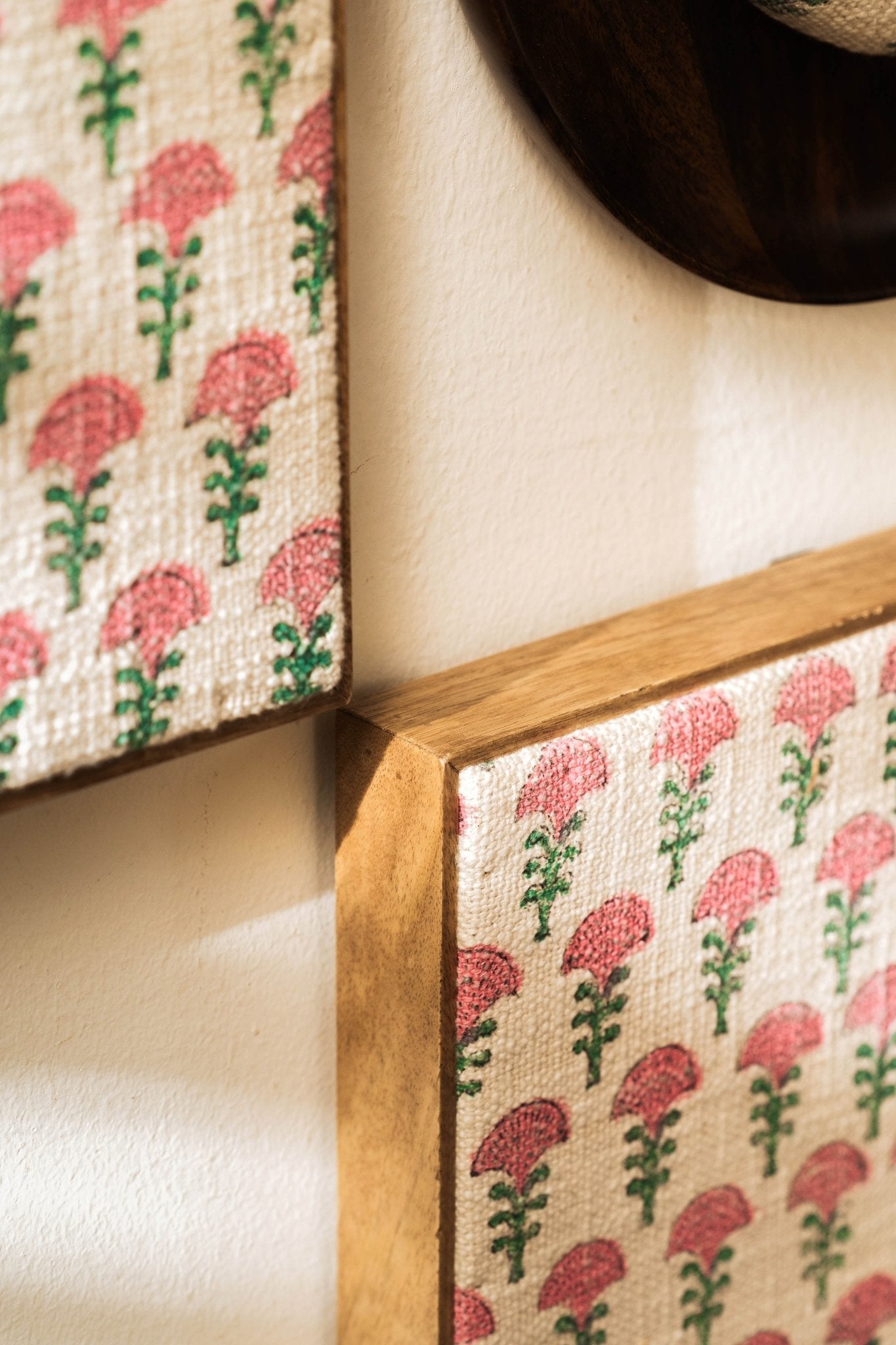 Threaded Treasures Wood and Fabric Wall Decor - Set of 3 - TesuWall Decor