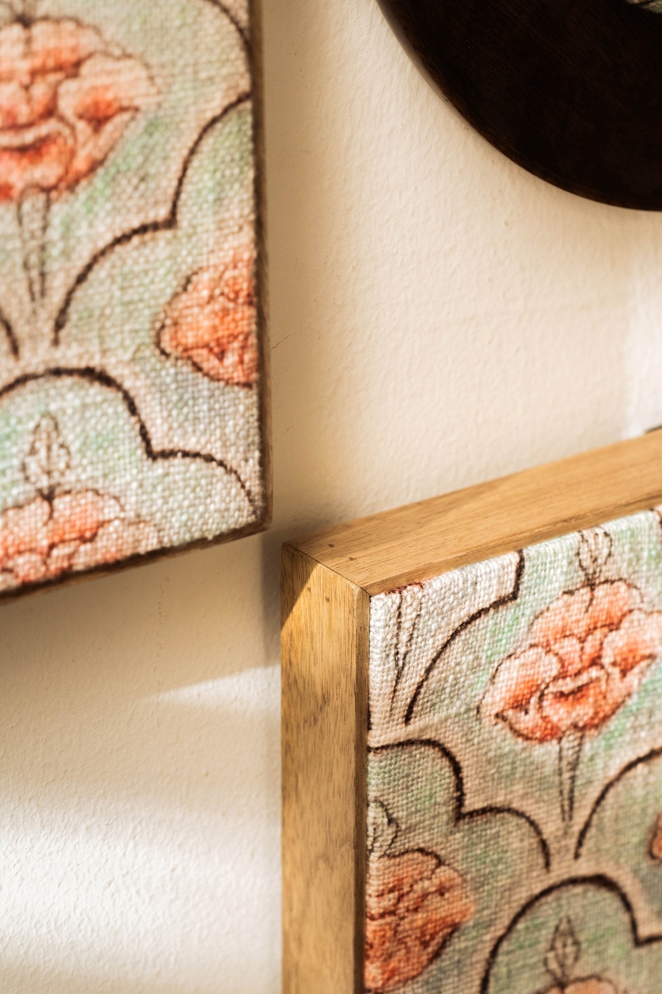 Threaded Treasures Wood and Fabric Wall Decor - Set of 3 - TesuWall Decor