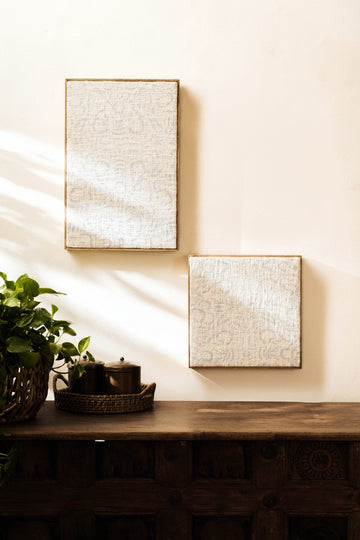 Threaded Treasures Wood and Fabric Wall Decor 