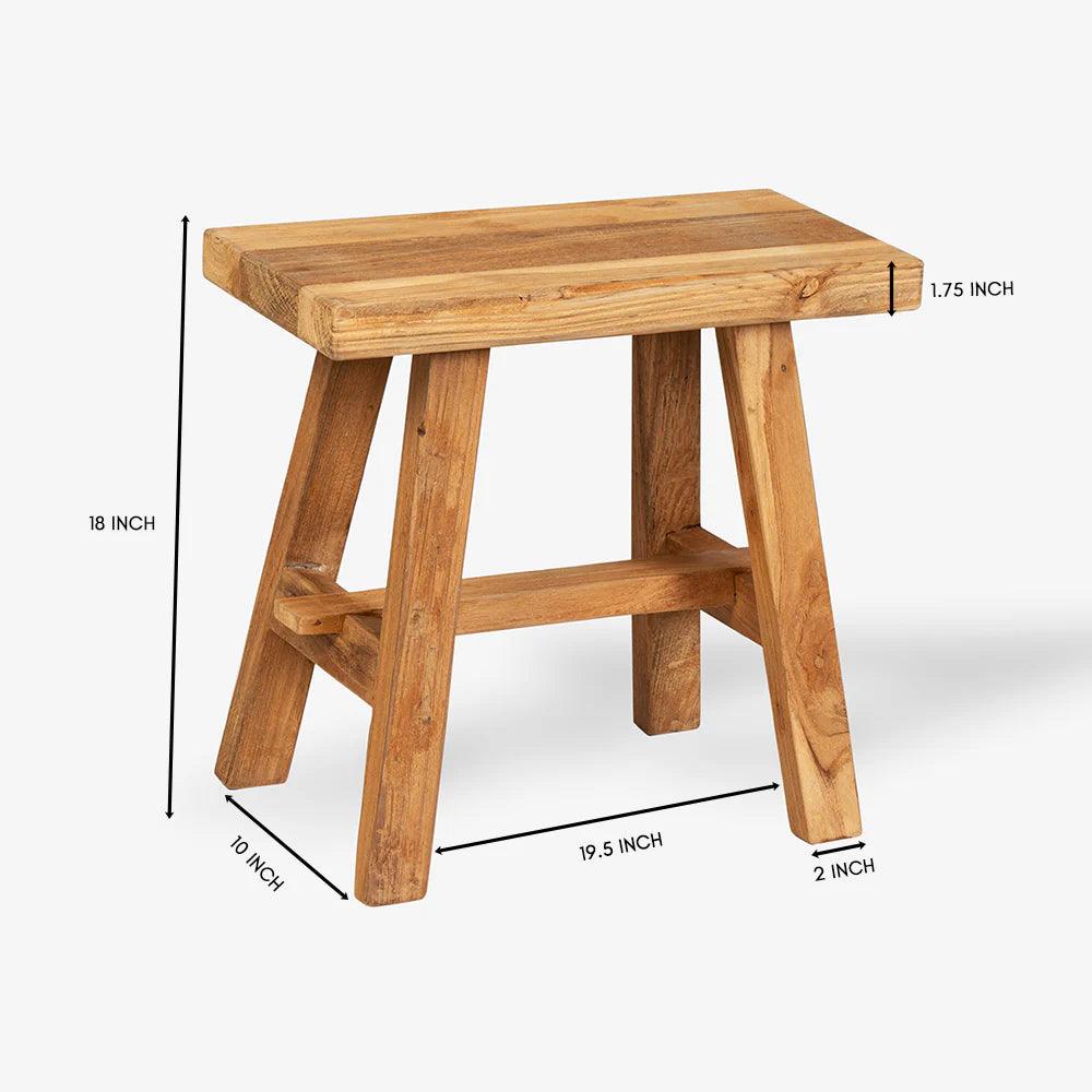 Timber Rectangle Stool - TesuStool