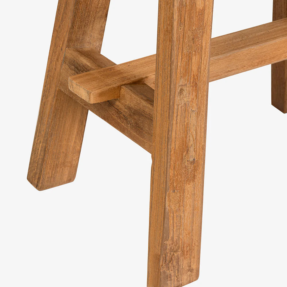 The Timber Rectangle Stool is a versatile and stylish piece of furniture that can serve both functional and decorative purposes in a variety of home settings. 