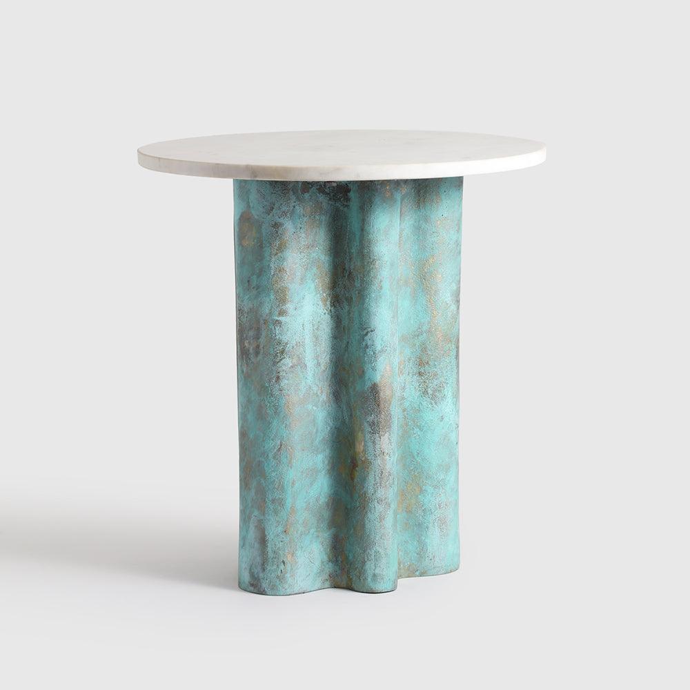 Turquoise Aluminium Marble Table - TesuTable
