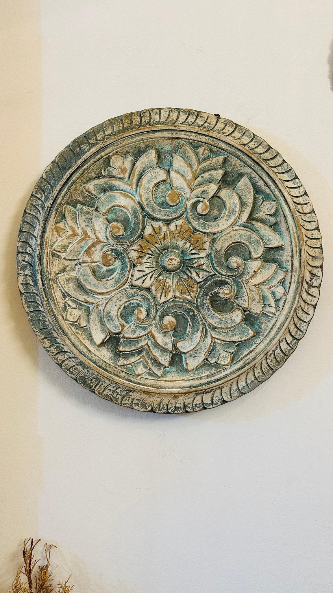 Turquoise Carved Wall Decor - TesuWall Decor
