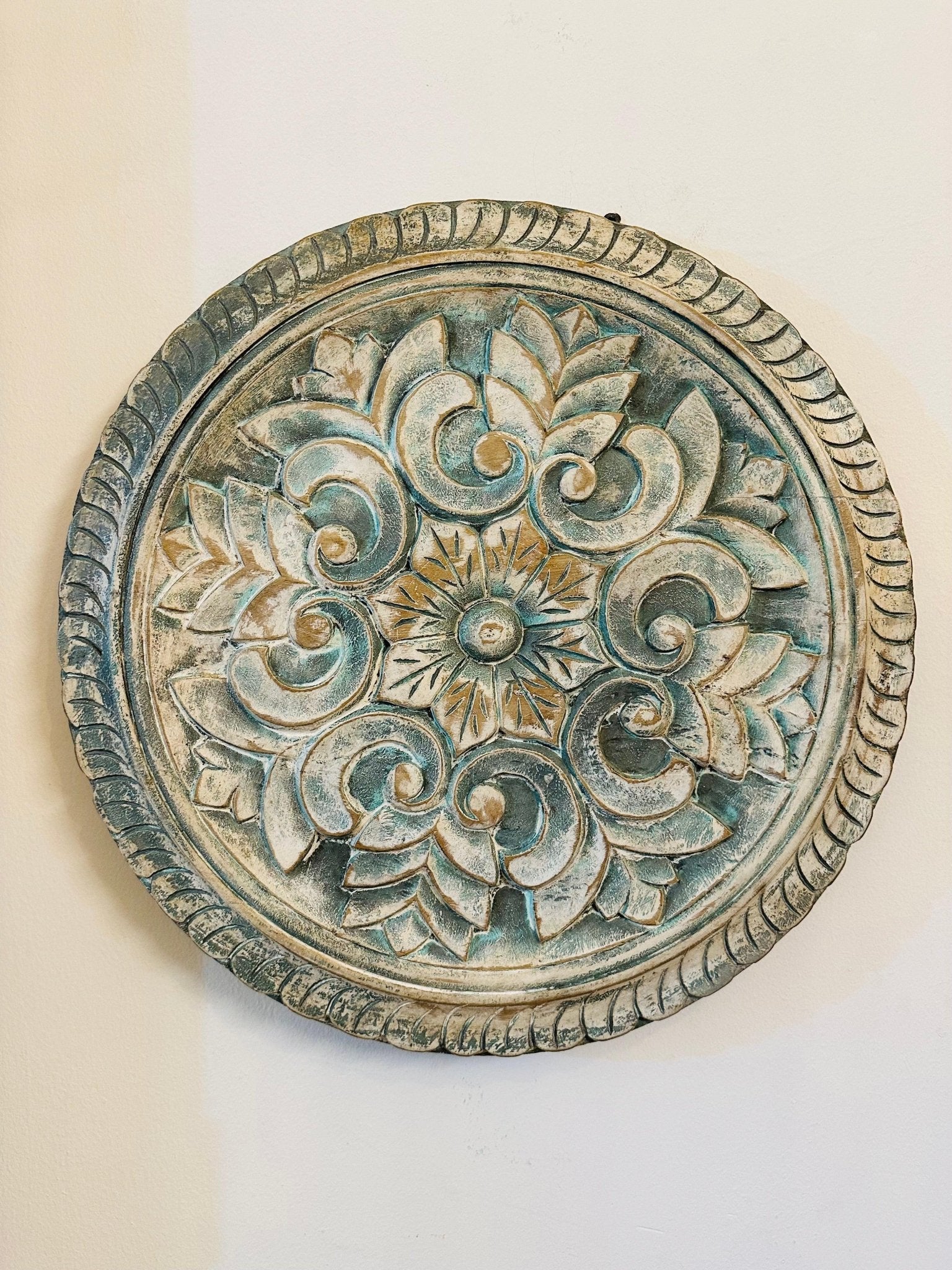 Turquoise Carved Wall Decor - TesuWall Decor