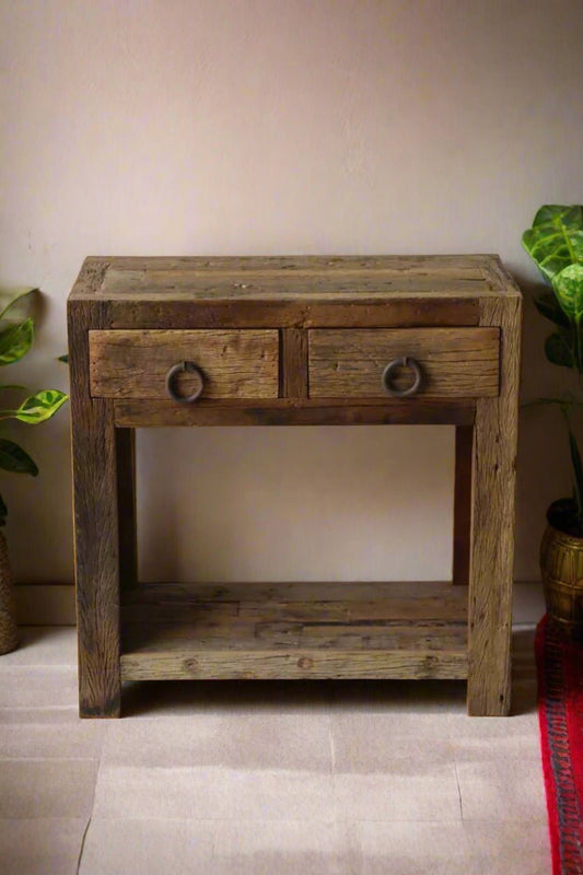 Twin Drawer Table Wabi Sabi - TesuConsole Table