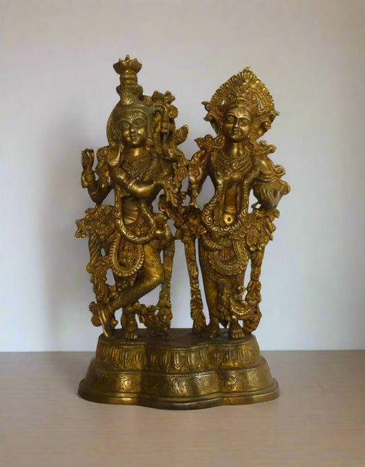 Venu Gopal Sang Radha - TesuBrass Sculptures