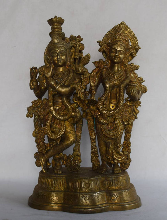 Venu Gopal Sang Radha - TesuBrass Sculptures